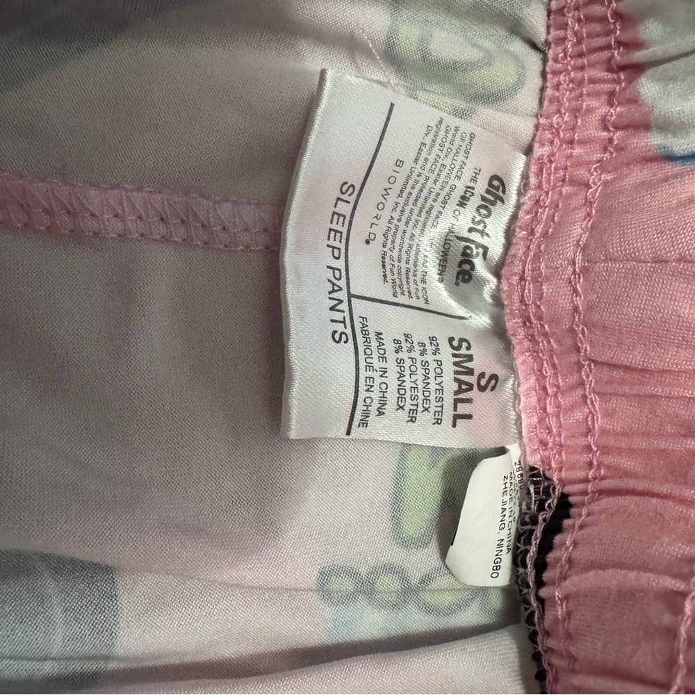 Ghostface baby pink women’s pajamas pants - Picture 5 of 6